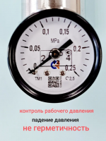 Генератор дыма "G-Smoke" Easy с манометром. Арт. GS-EASY
