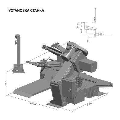 ГШС-515В СИВИК ГРУЗОВОЙ ШИНОМОНТАЖНЫЙ СТАНОК 14"-56"